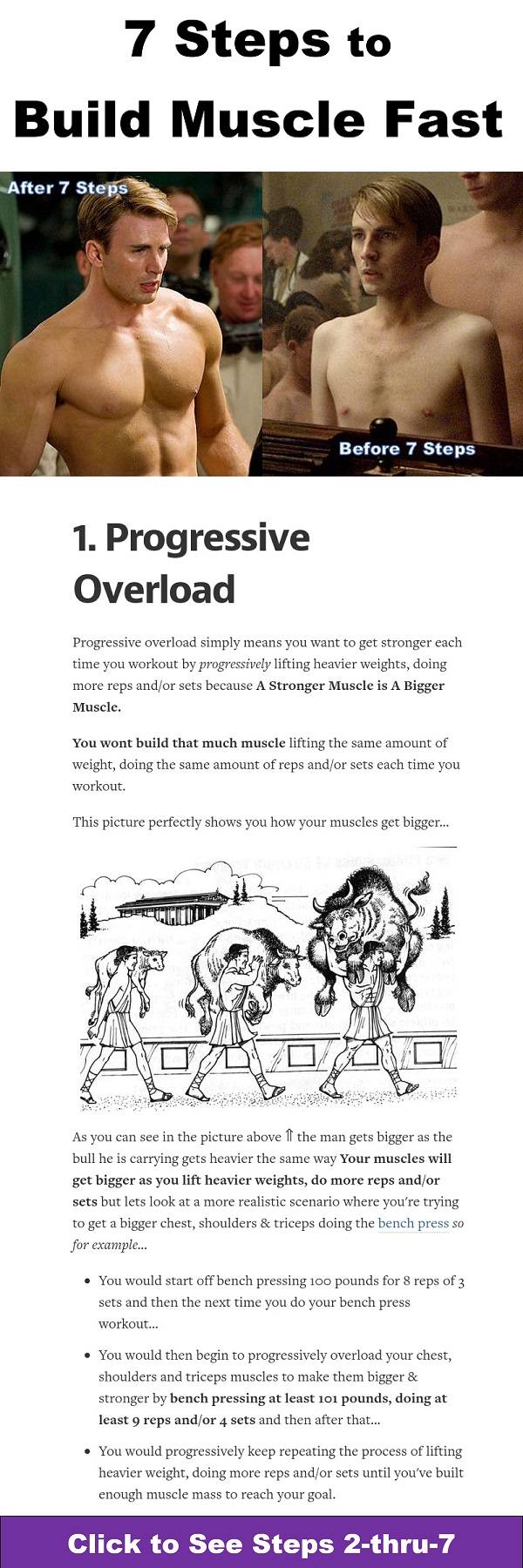 7 Steps to Build Muscle Mass Naturally as Fast as Possible